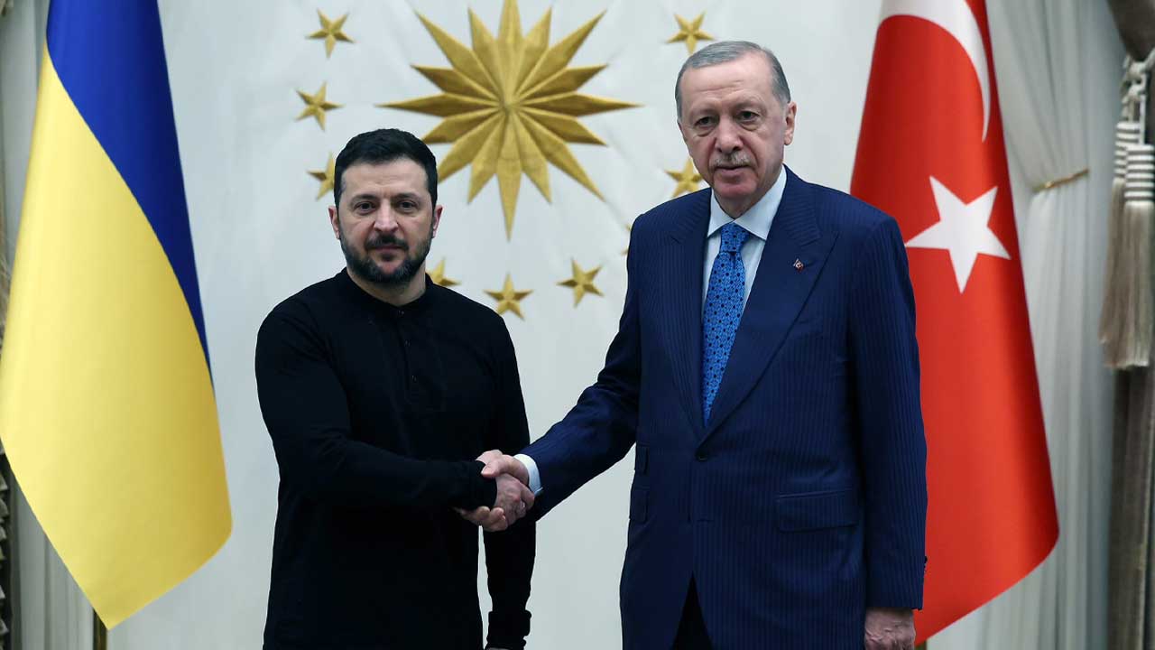 Cumhurbaşkanı Recep Tayyip Erdoğan, Ukrayna Devlet Başkanı Volodimir Zelenskiy ile