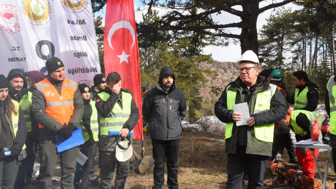 Beypazarı ve Nallıhan Orman İşletme Müdürlüğü işletme şefleri ve müdür