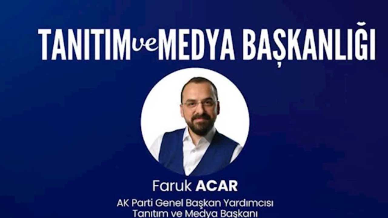 AK Parti MKYK üyesi olarak Tanıtım ve Medya Başkanlığı görevine