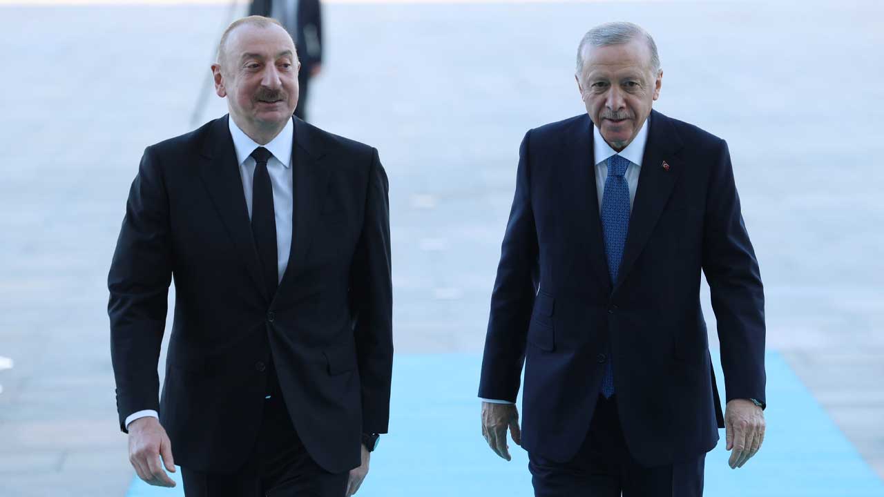 Cumhurbaşkanı Recep Tayyip Erdoğan ve Azerbaycan Cumhurbaşkanı İlham Aliyev, Iğdır-Nahçıvan