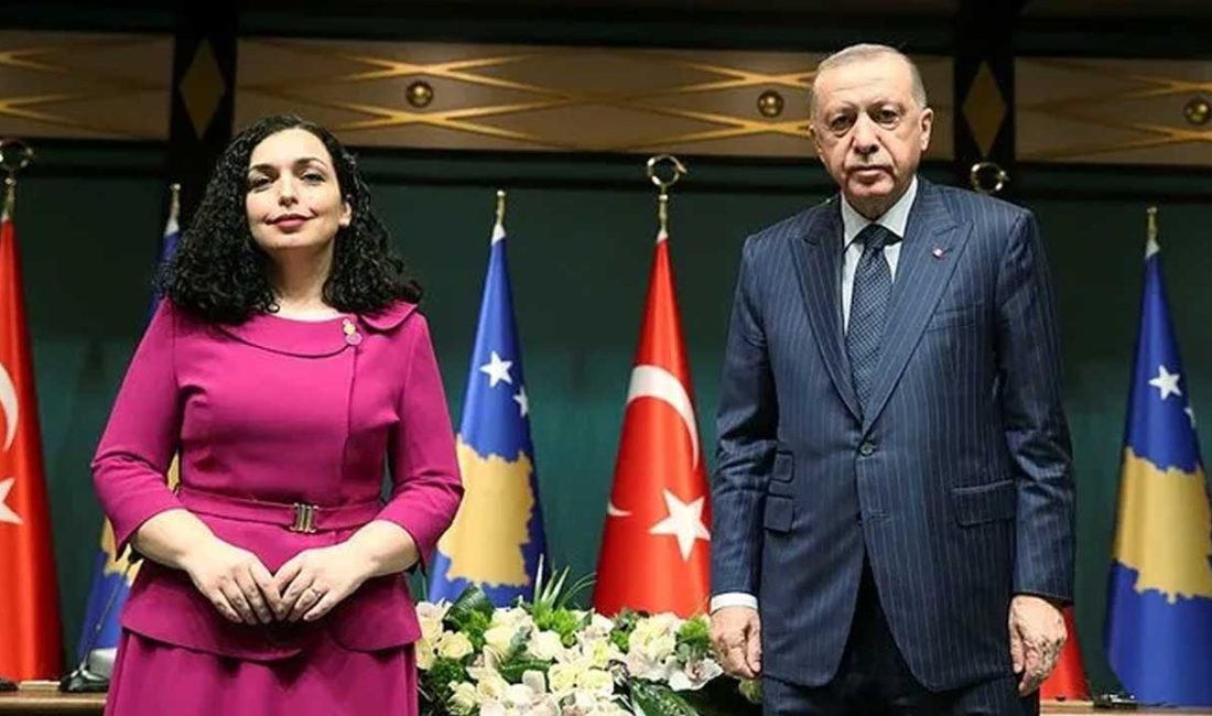 ANKARA-BHA Kosova Cumhurbaşkanı Vjosa Osmani, Cumhurbaşkanı Recep Tayyip Erdoğan’ın Kosova’ya