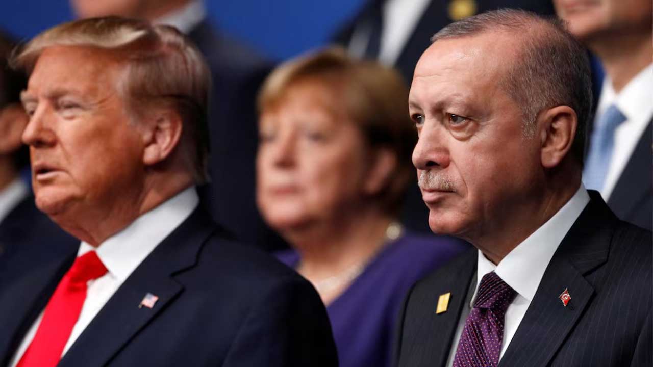 Cumhurbaşkanı Recep Tayyip Erdoğan ile Amerika Birleşik Devletleri Başkanı Donald