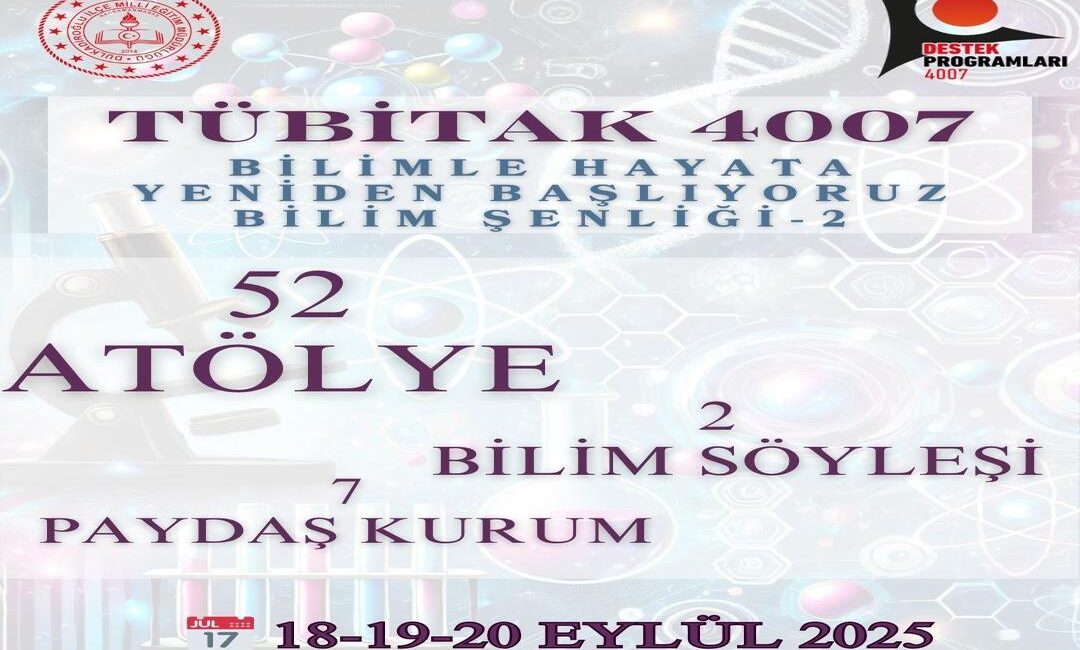 Deprem sonrası “eğitimde ayağa kalkma” hedefimiz doğrultusunda, ilimizden Üç TÜBİTAK