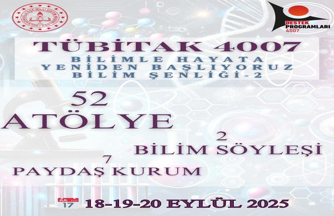Deprem sonrası “eğitimde ayağa kalkma” hedefimiz doğrultusunda, ilimizden Üç TÜBİTAK