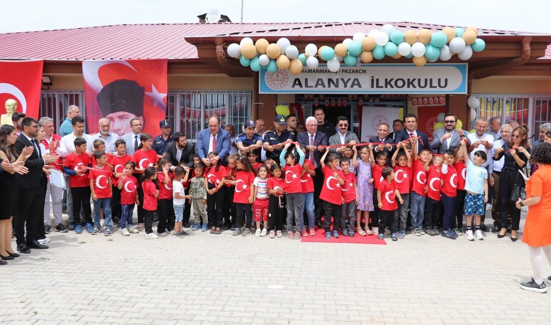 Kahramanmaraş Pazarcık’ta yeni bir eğitim yuvası daha hizmete girdi.