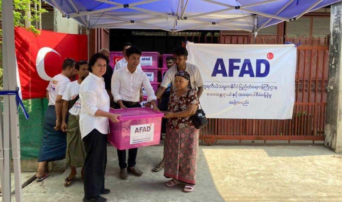 ANKARA-BHA Afet ve Acil Durum Yönetimi Başkanlığı (AFAD), Myanmar’da 28