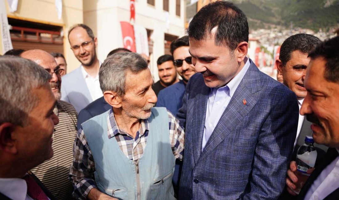 Çevre, Şehircilik ve İklim Değişikliği Bakanı Murat Kurum, Hatay’ın kalbi