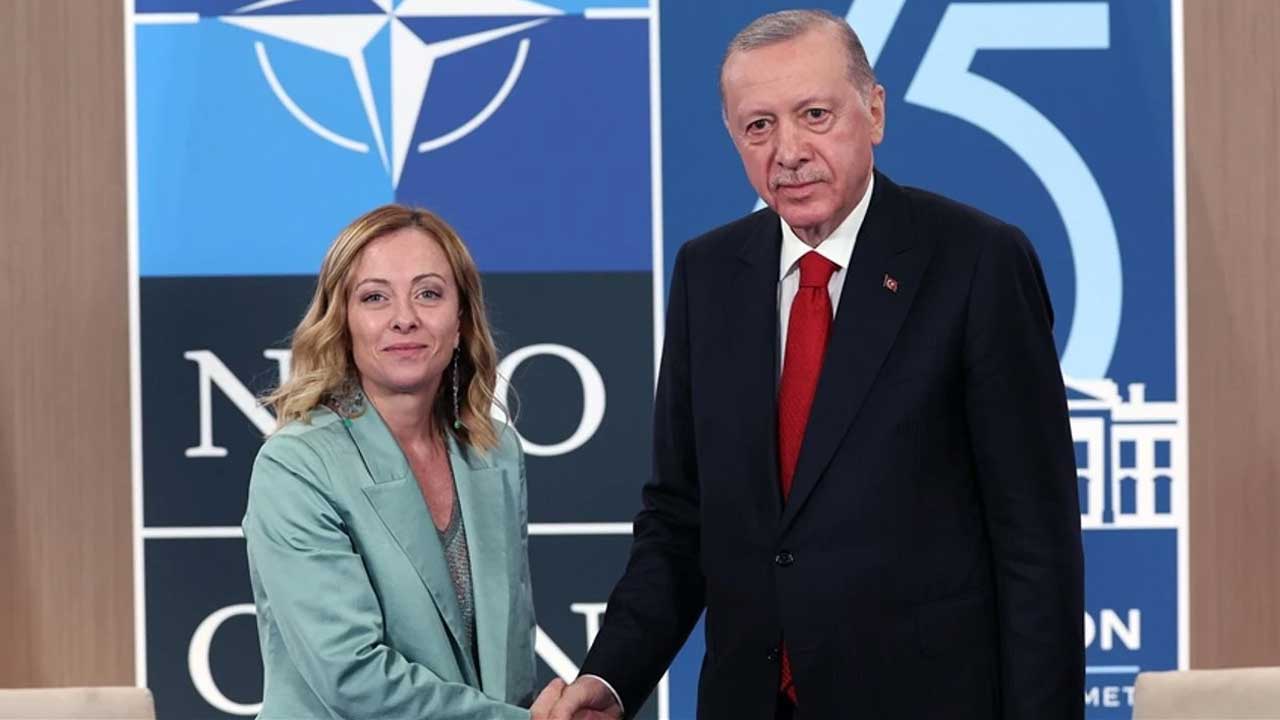Cumhurbaşkanı Recep Tayyip Erdoğan, İtalya Başbakanı Giorgia Meloni ile gerçekleştirdiği