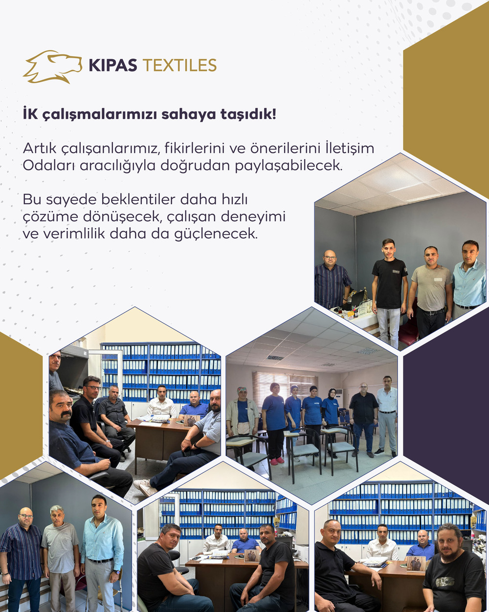 Kipaş Holding, çalışanlarını yalnızca üretimin değil, kurumun geleceğinin de merkezine