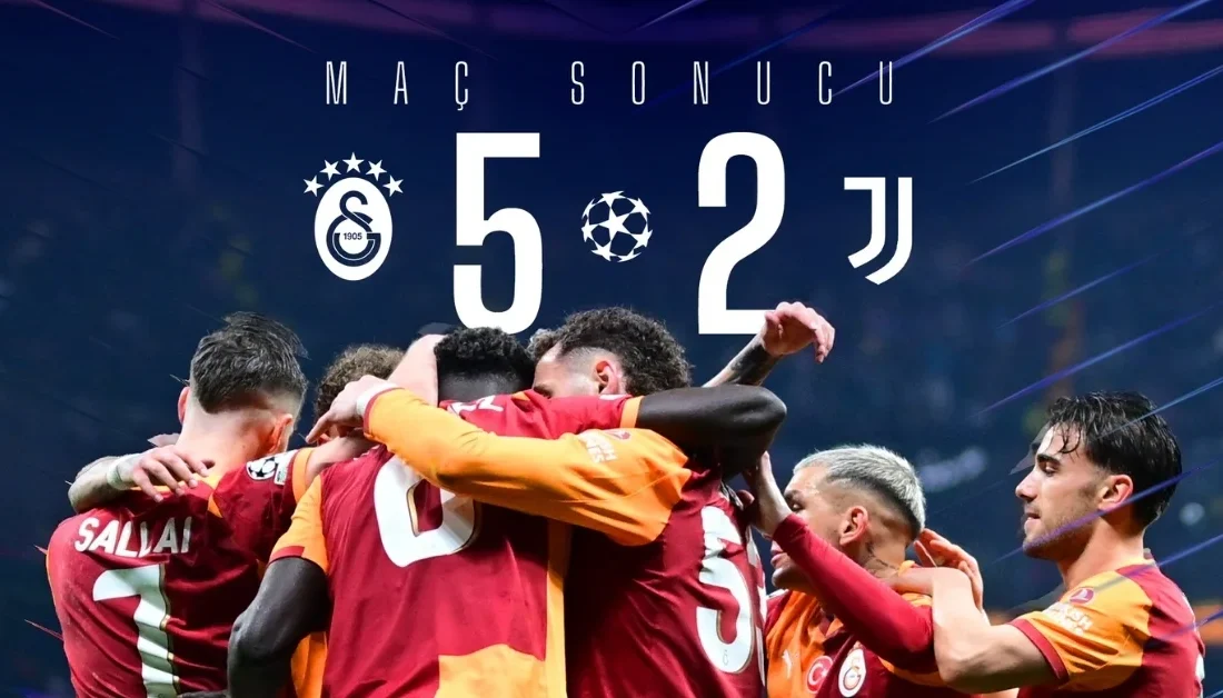 Galatasaray’dan Şampiyonlar Ligi’nde gövde gösterisi: 5-2 İSTANBUL-BHA İlk yarıyı 2-1 geride kapatan sarı-kırmızılılar, ikinci yarıda adeta