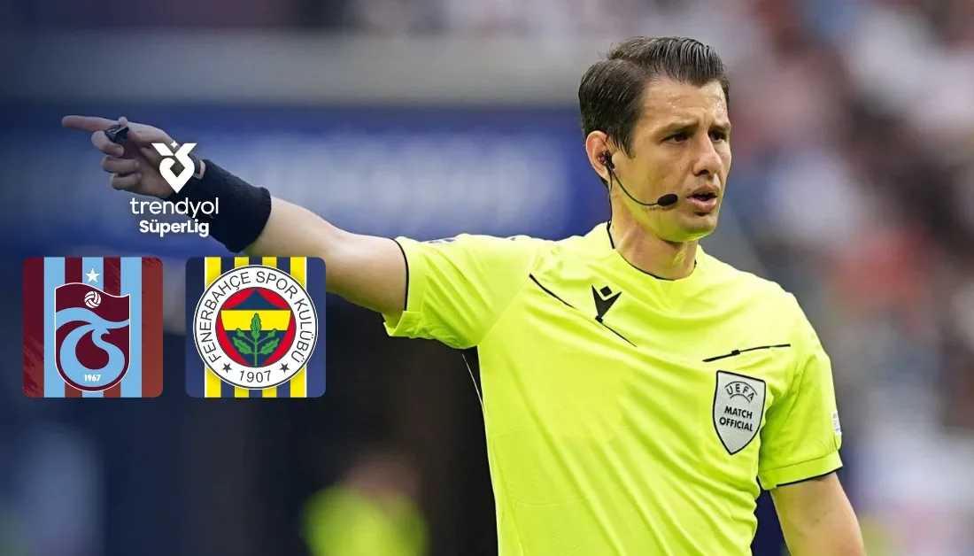 Trabzonspor–Fenerbahçe maçının hakemi belli oldu ANKARA-BHA Haftanın en dikkat çeken mücadelesi olan Trabzonspor–Fenerbahçe derbisinde Halil