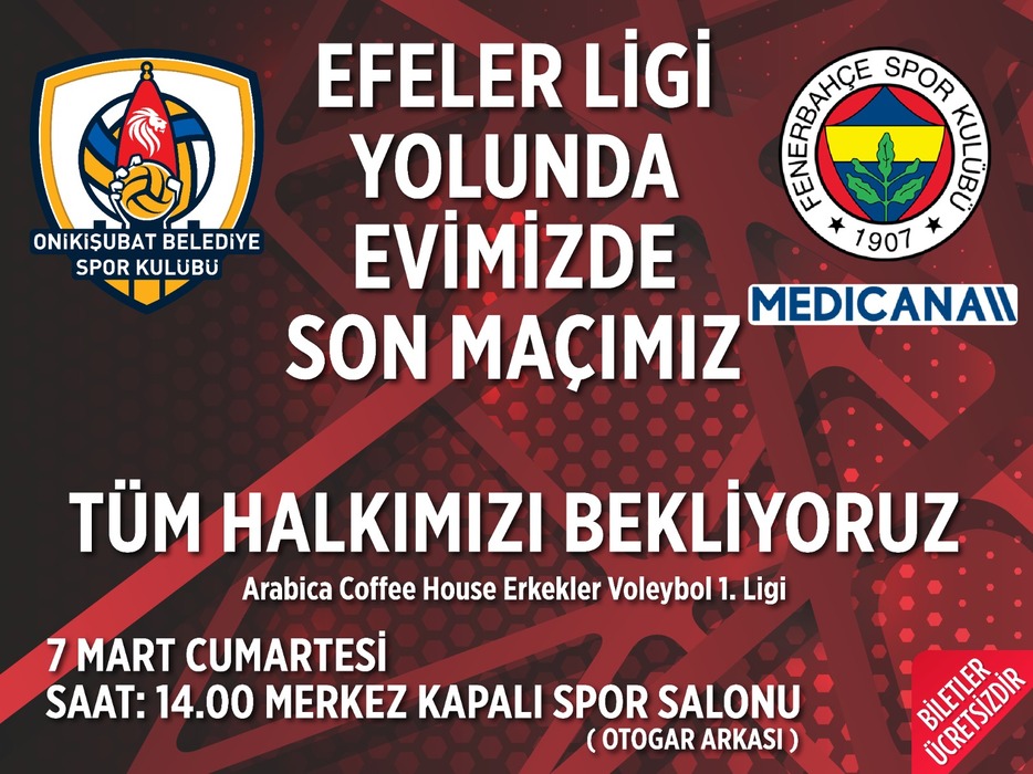 Onikişubat Belediye Spor Kulübü Erkek Voleybol Takımı, sezonun en kritik