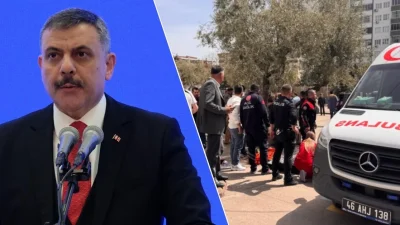 KAHRAMANMARAŞ-BHA Bakan Çiftçi, olayın saat 13.30 sularında meydana geldiğini belirterek