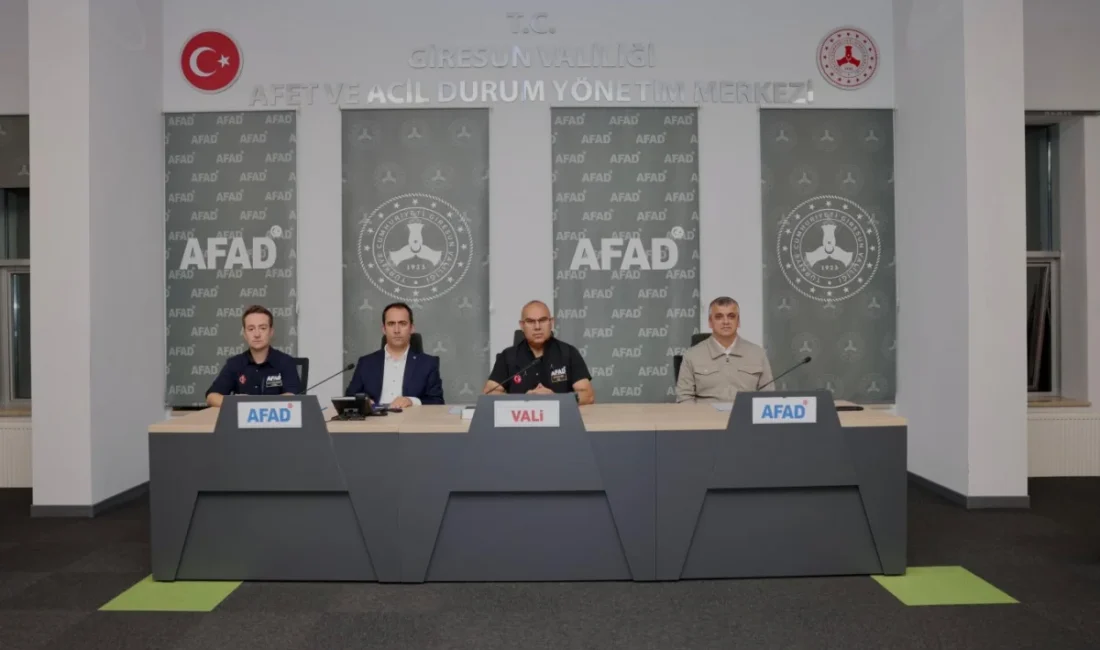 Giresun Valisi Mustafa Koç başkanlığında, ilgili kurum amirlerinin katılımıyla Türkiye