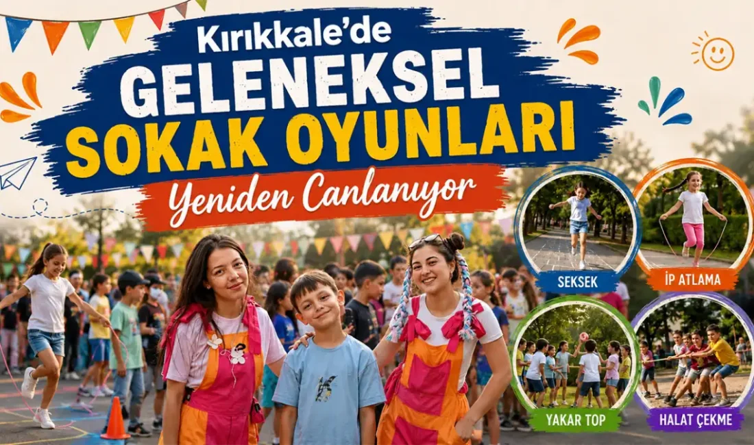 Kırıkkale’de geleneksel sokak oyunları yeniden canlanıyor KIRIKKALE – BHA Kırıkkale Belediyesi, unutulmaya yüz tutan geleneksel sokak
