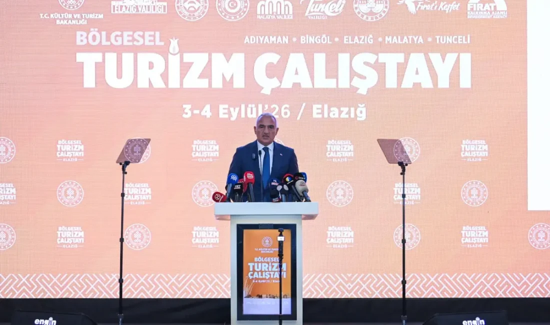 Turizm 81 ile ve 12 aya yayılacak ELAZIĞ – BHA Kültür ve Turizm Bakanı Mehmet Nuri Ersoy,
