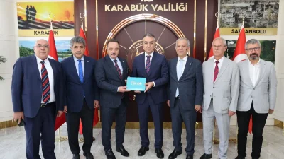KARABÜK – BHA Karabük Valisi Oktay Çağatay, Türk Dünyası Gazeteciler