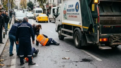ELVAN ŞİMŞEK / ÇORUM – BHA Çöp toplama aracının kasisten