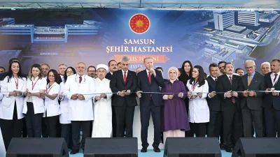 SAMSUN – BHA  Cumhurbaşkanı Recep Tayyip Erdoğan, Samsun Şehir Hastanesi’nin