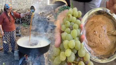 ANTALYA – BHA  İbradı’da geçmişten bugüne sürdürülen pekmez üretimi, bağ