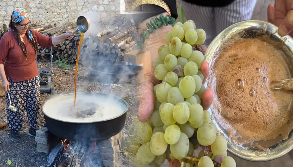 ANTALYA – BHA  İbradı’da geçmişten bugüne sürdürülen pekmez üretimi, bağ