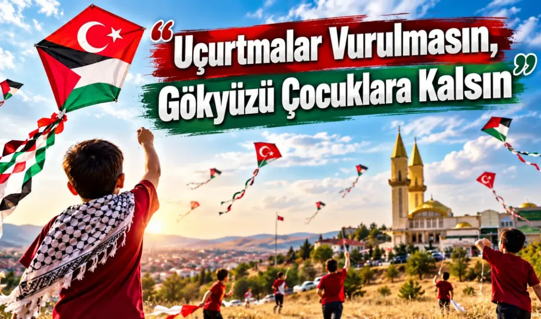 KIRIKKALE – BHA  Kırıkkale’de çocuklar, Filistin’deki yaşıtlarına destek olmak amacıyla