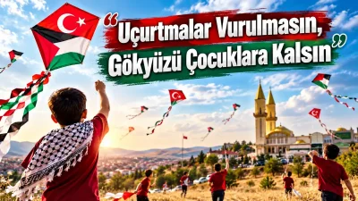 KIRIKKALE – BHA  Kırıkkale’de çocuklar, Filistin’deki yaşıtlarına destek olmak amacıyla