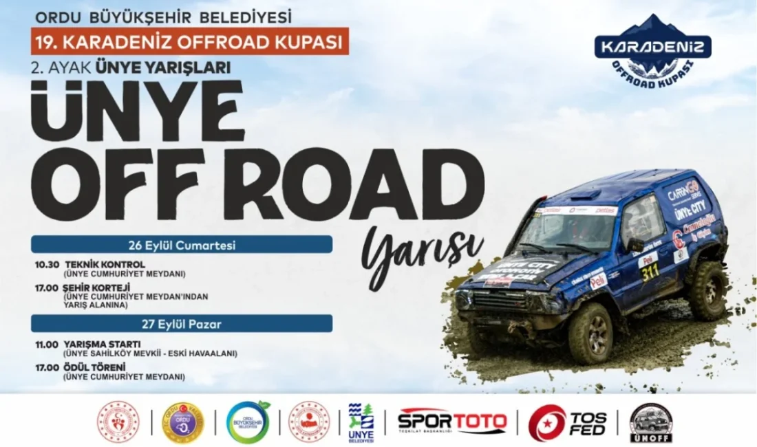 Ordu Büyükşehir Belediyesinin ev sahipliğinde, Türkiye Otomobil Sporları Federasyonu (TOSFED)