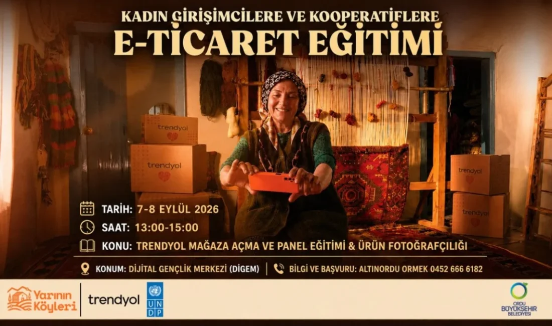 ORDU – BHA Ordu Büyükşehir Belediyesi, kadın girişimciler ve kooperatiflerin