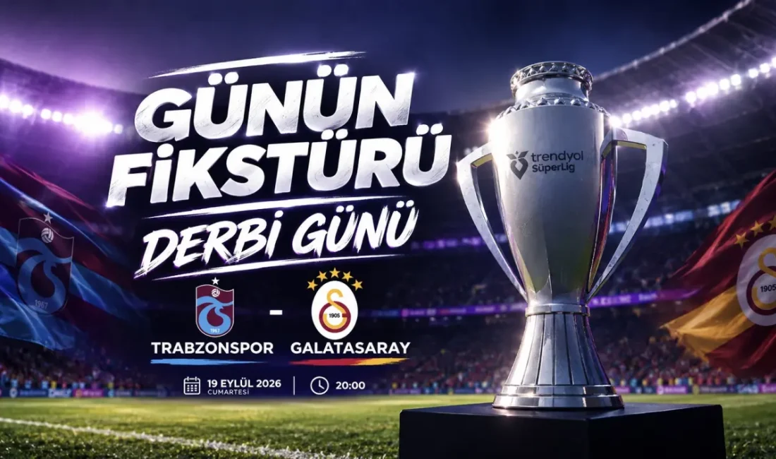 Süper Lig’de günün fikstürü: Trabzonspor-Galatasaray İSTANBUL – BHA Süper Lig’de 6. hafta heyecanı, 19 Eylül