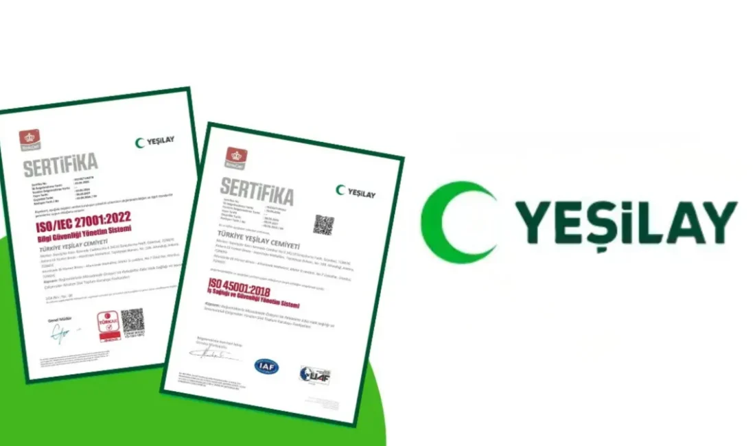 ANKARA – BHA Yeşilay, bünyesinde ISO 9001 Kalite, ISO 14001