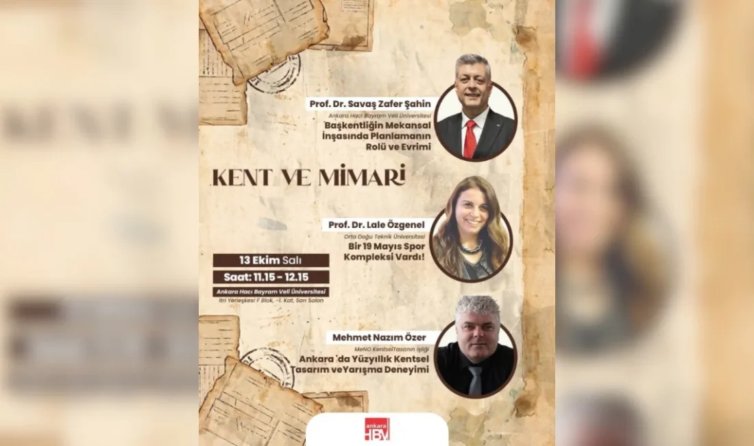ANKARA – BHA  Sempozyumun “Kent ve Mimari” başlıklı oturumunda, Ankara