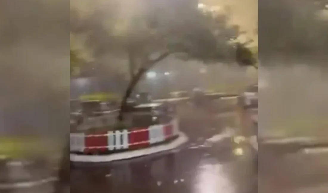 ANTALYA – BHA Antalya’nın Kepez ilçesinde etkili olan hortum nedeniyle