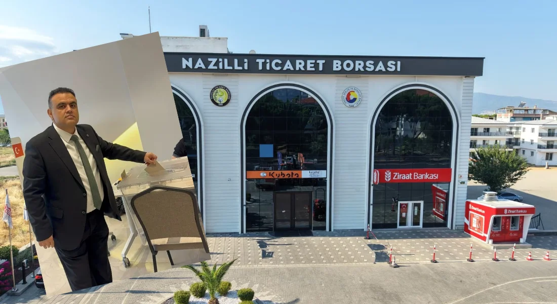 AYDIN – BHA Nazilli Ticaret Borsası’nda gerçekleştirilen seçimlerde mevcut Başkan