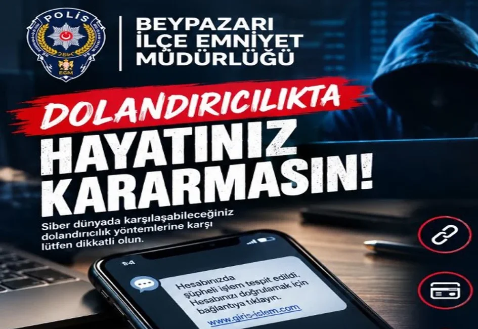 Beypazarı’nda 117 dolandırıcılık olayı yaşandı, emniyet müdür uyardı Yaşar TONBAK – BHA Beypazarı İlçe Emniyet Müdürlüğü, yaptığı paylaşımlarla