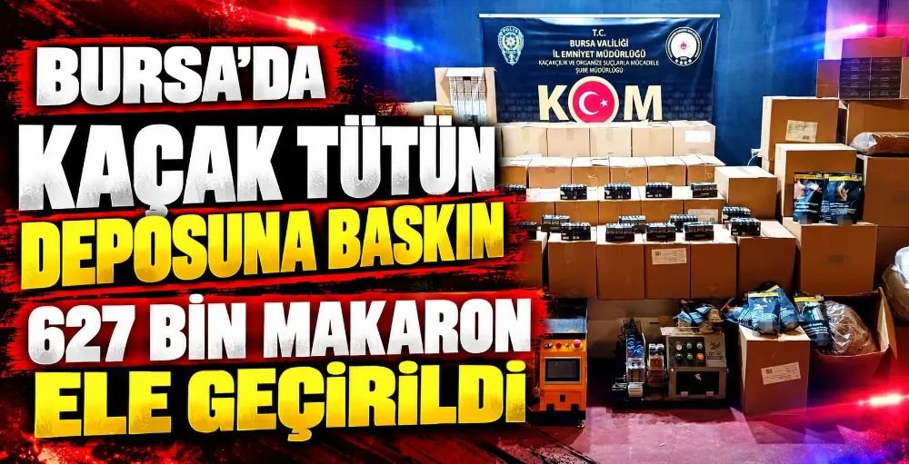Bursa’da kaçak sigara ve tütün operasyonu BURSA – BHA Bursa’da kaçak tütün ve sigara üretimine yönelik