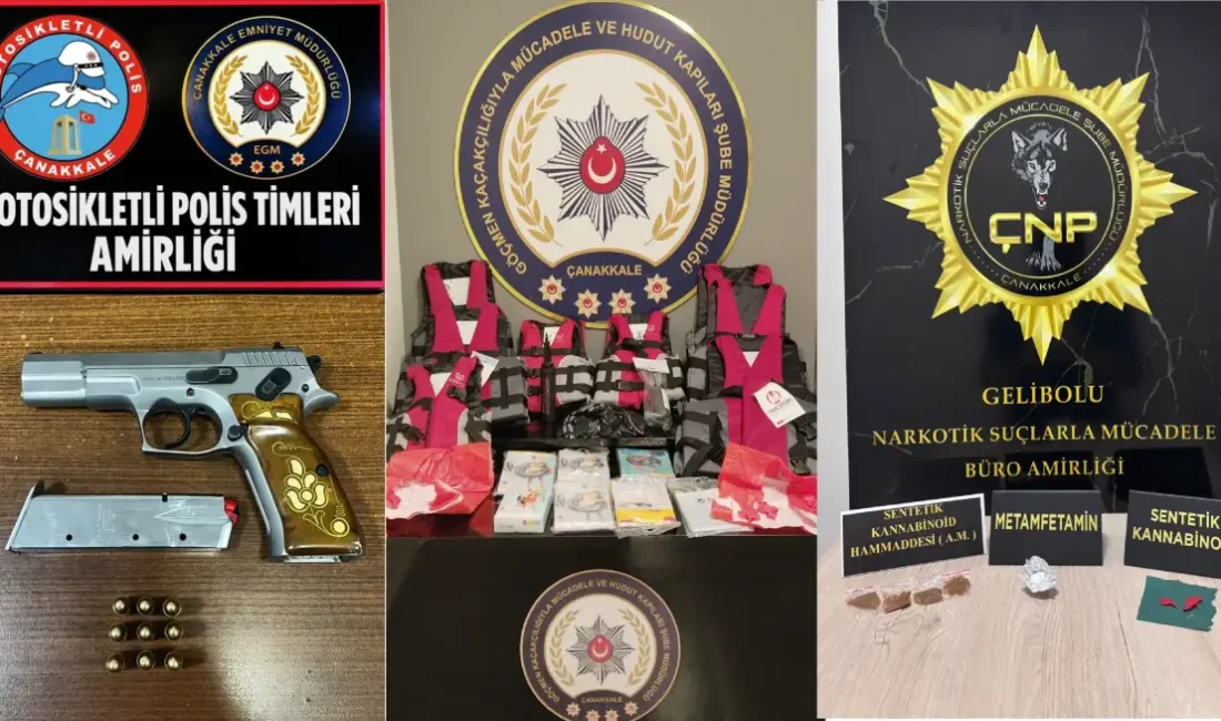 BİROL GÜNGÖRDÜ – BHA Çanakkale İl Emniyet Müdürlüğü ekiplerinin il genelinde
