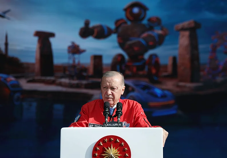 ŞANLIURFA – BHA Cumhurbaşkanı Recep Tayyip Erdoğan, Şanlıurfa’da düzenlenen TEKNOFEST