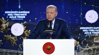 KIRKLARELİ – BHA Cumhurbaşkanı Recep Tayyip Erdoğan, Çerkezköy-Kapıkule Hızlı Tren
