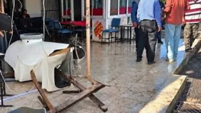 ANKARA – BHA  Gazimağusa’da bir okey salonunun çatısındaki yaklaşık bir