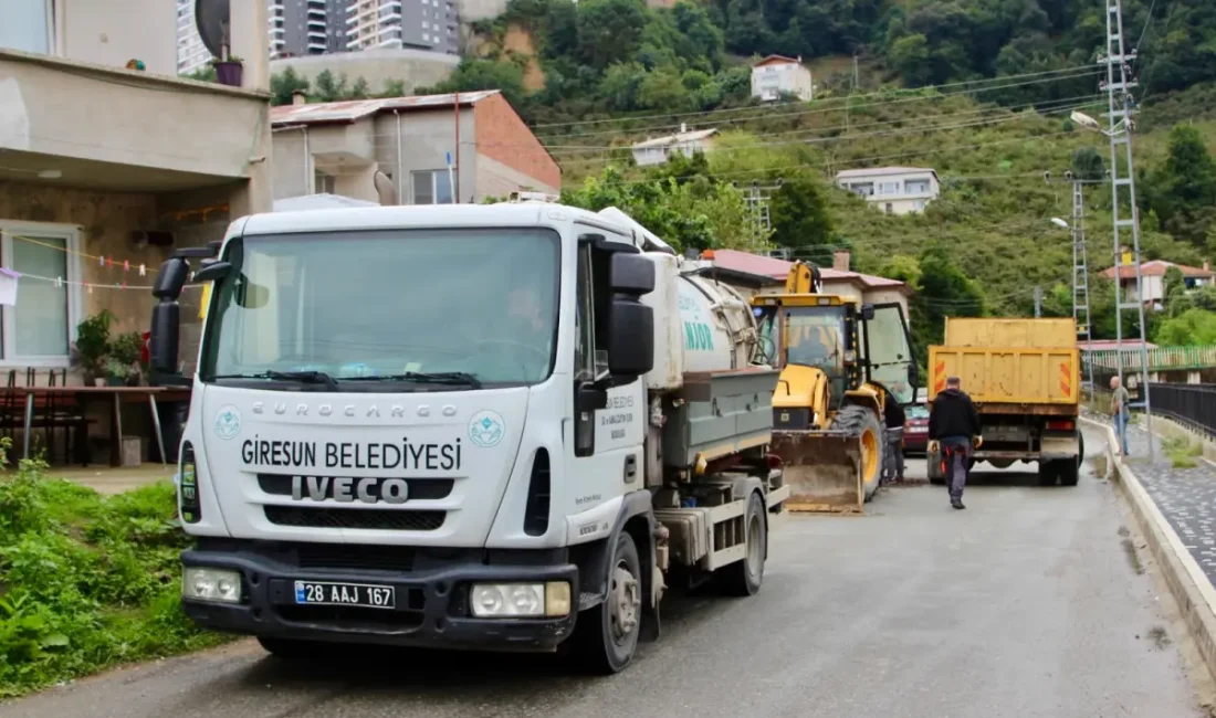 GİRESUN – BHA Giresun Belediyesi, farklı mahallelerde yol, altyapı ve