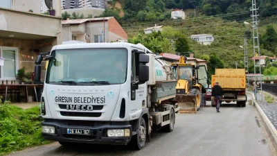 GİRESUN – BHA Giresun Belediyesi, farklı mahallelerde yol, altyapı ve