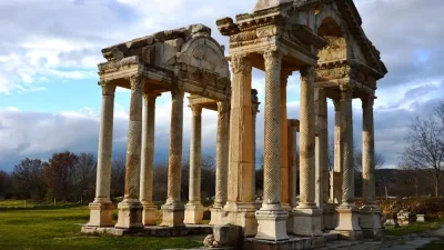 AYDIN – BHA Aydın’ın Karacasu ilçesinde bulunan Aphrodisias Antik Kenti,