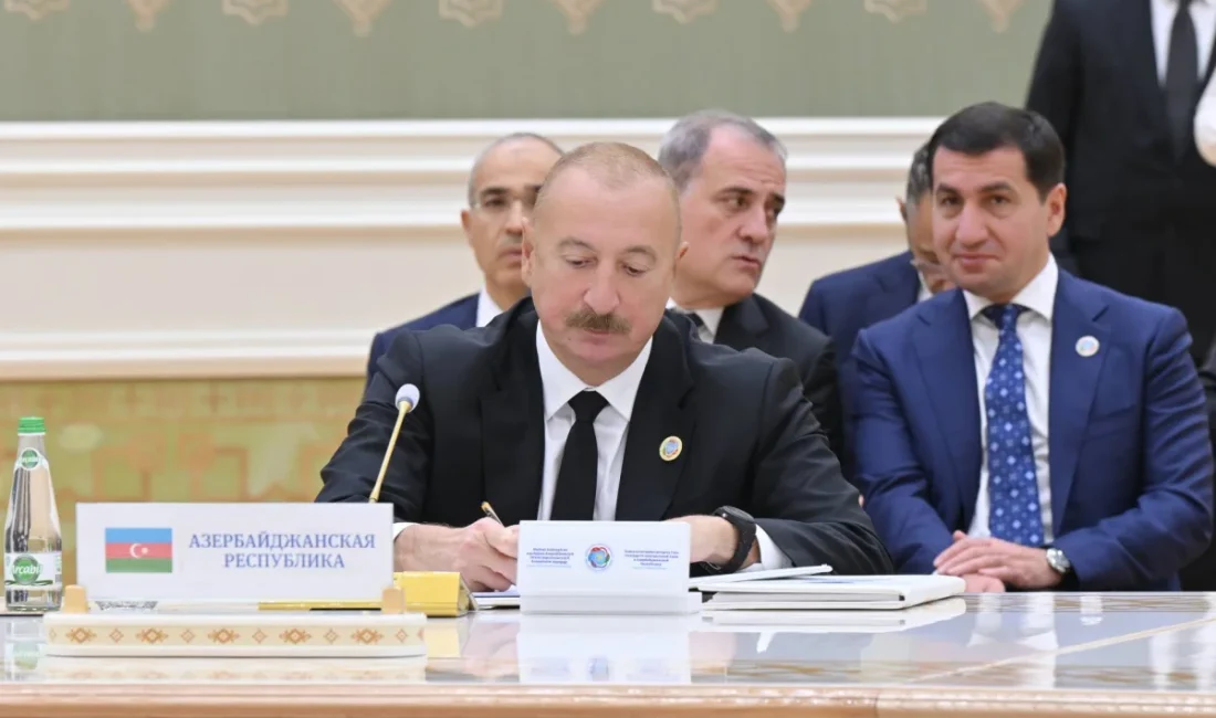 Azerbaycan Cumhurbaşkanı İlham Aliyev’in, Ankara’da düzenlenen Türk Devletleri Teşkilatı (TDT)