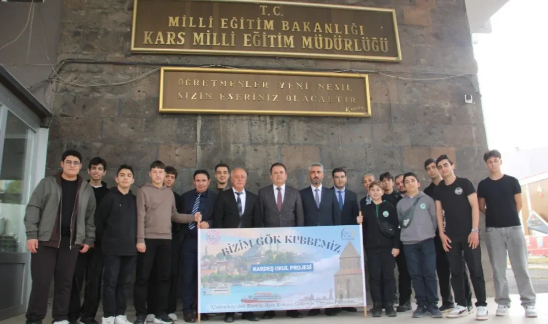 Kars’ta “Bizim Gökkubbemiz” Kardeş Okul Projesi buluşması KARS – BHA Kars İl Millî Eğitim Müdürü Vasıf Munis,