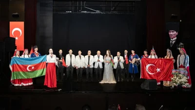 KARS – BHA  Kars’ta Türkiye ile Azerbaycan arasındaki köklü kardeşlik