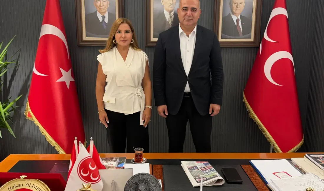 MHP Adana İl Başkanı Hakan Yıldırım’a Dr. Demet Çardak’tan ziyaret ADANA – BHA Hekimlik mesleğindeki deneyimi ve Milliyetçi Hareket Partisi
