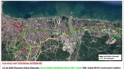 Büyükşehir Belediyesi Ulaşım Daire Başkanlığı ekipleri tarafından gerçekleştirilen düzenlemelerle, vatandaşların