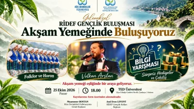 ANKARA – BHA Rize Dernekleri Federasyonu (RİDEF) Gençlik Kolları tarafından