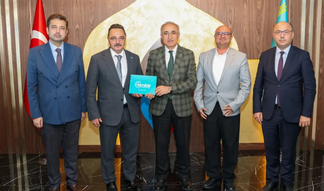 TİMBİR’den Hoca Ahmet Yesevi Üniversitesi Mütevelli Heyet Başkanı Prof. Dr. Karaman’a ziyaret ANKARA – BHA Türk İnternet Medya Birliği (TİMBİR) Genel Başkanı